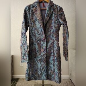 Just In Time Trench Overcoat Dress Coat Y2K 90s Vintage Medium